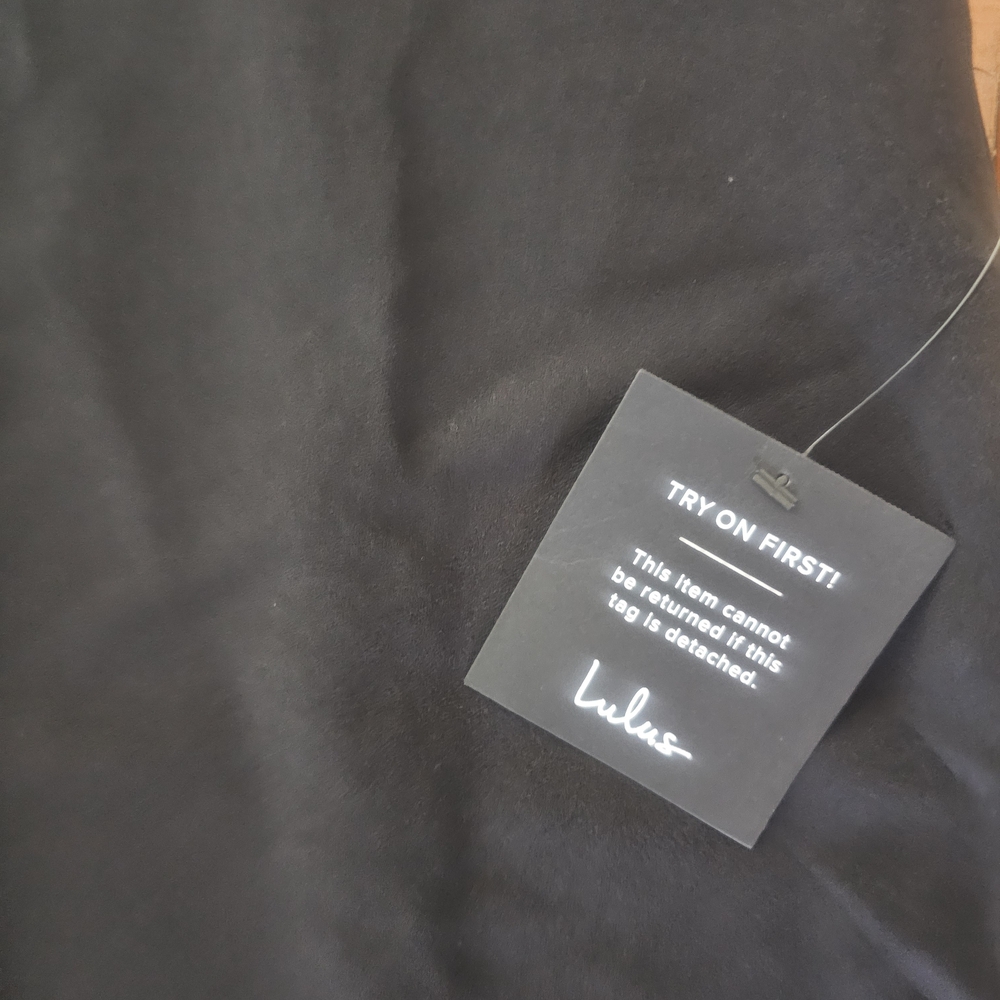 Lulu's Black Rhinestone Strapless Mini Dress - Picture 5 of 9